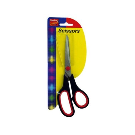 Stainless steel scissors with plastic handle - Case of 12
